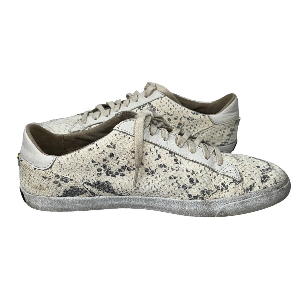 Cole Haan W16226 Snakeskin Print Leather Sneakers Size 9